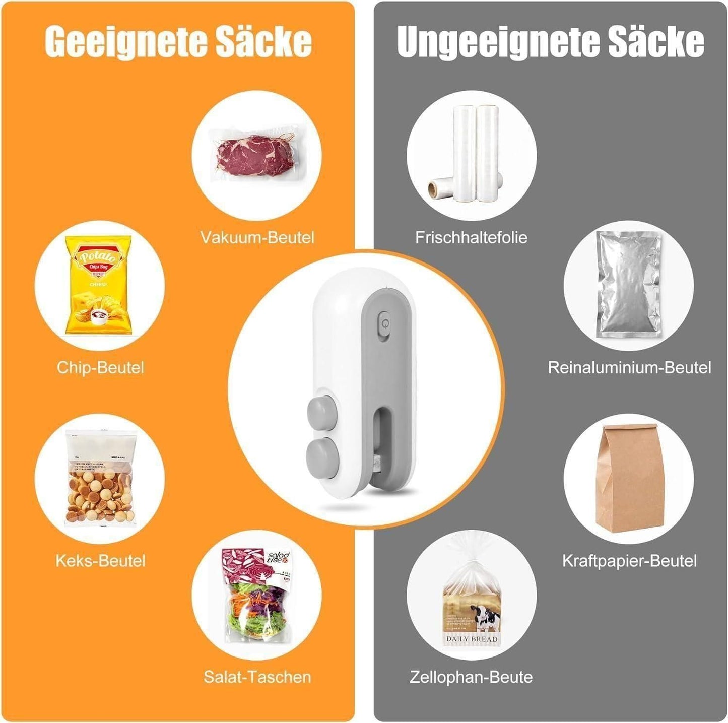 Portable Mini Sealing Machine 2-in-1 (USB Rechargeable)