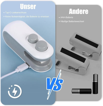 Portable Mini Sealing Machine 2-in-1 (USB Rechargeable)